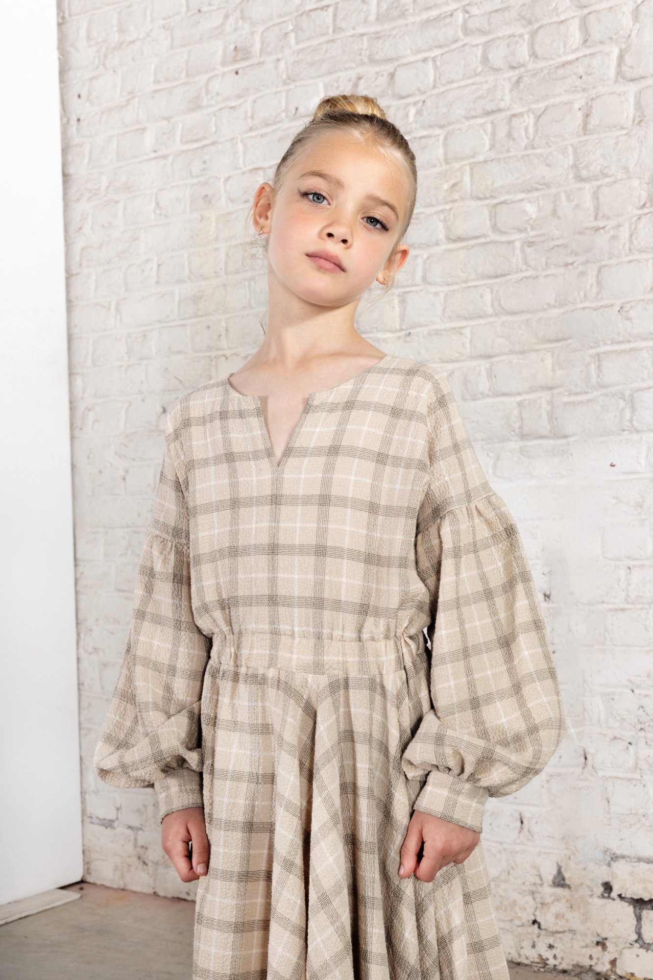 TNTRM — Organic cotton plaid dress